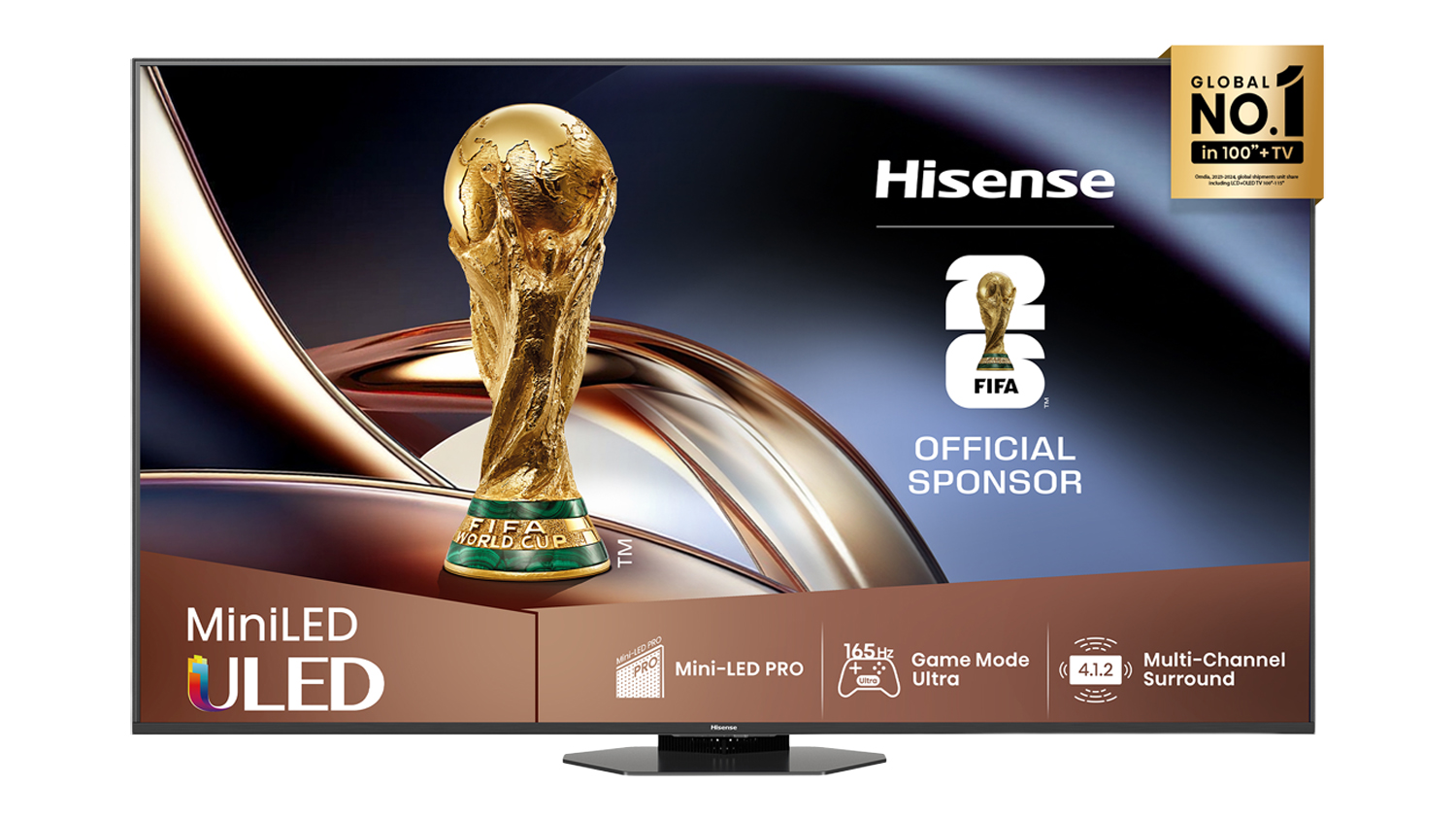 Hisense 75" U8QNZ Smart 4K QLED Mini-LED TV (2025) with VIDAA U9 OS