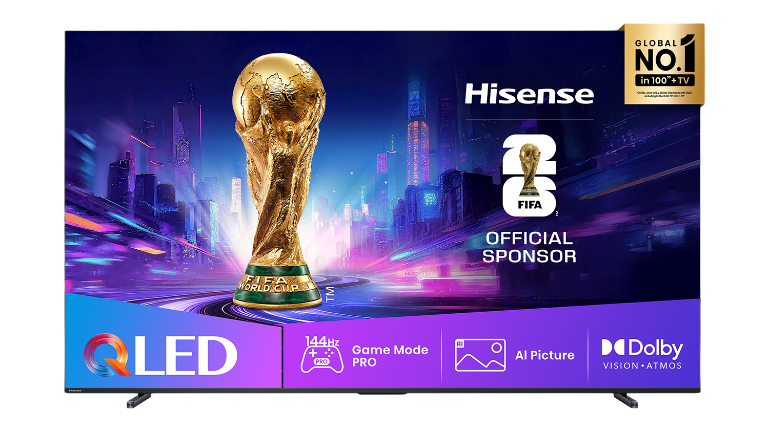 Hisense 100" Q7QNZ Smart 4K QLED TV (2025) with VIDAA U8.5 OS