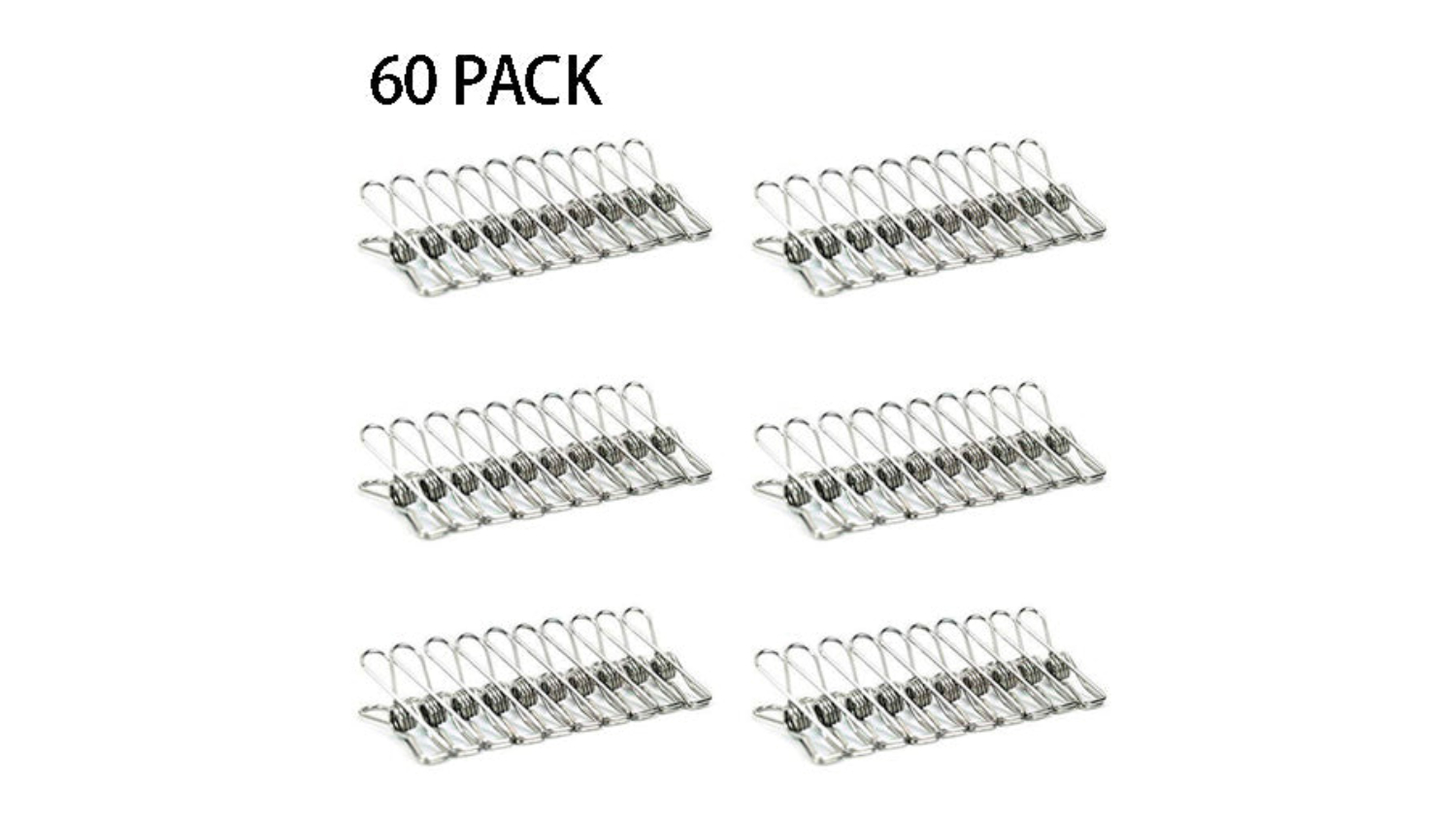Kmall Stainless Steel Clothespin 60pcs.