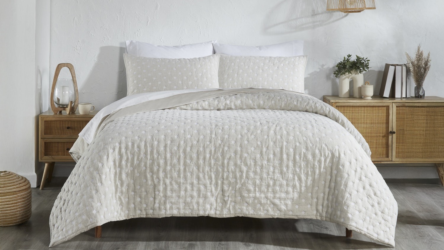 Clevedon Natural Coverlet Set by L'Avenue