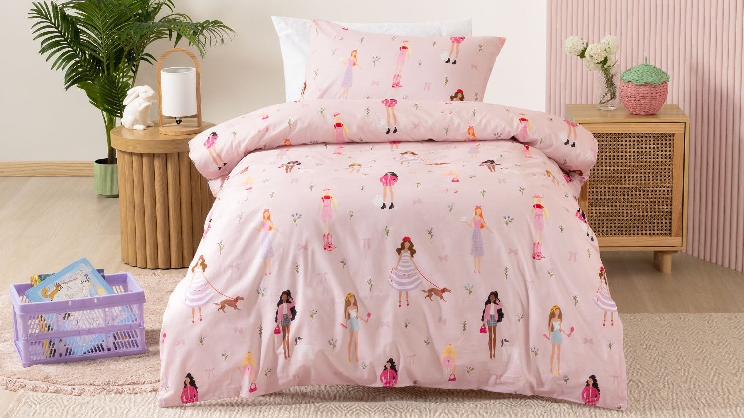 Runway Ready Duvet Cover Set by Squiggles - Double