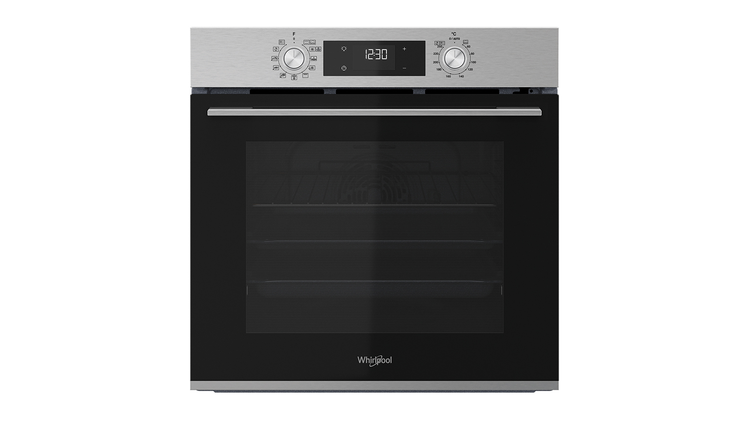 Whirlpool 60cm Built-In Oven with Air Fry in a sleek stainless steel finish