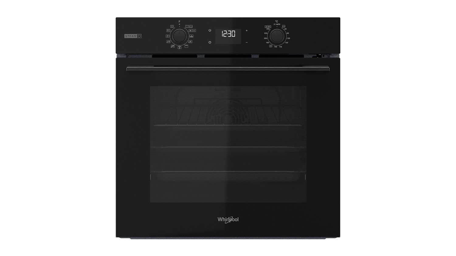 Whirlpool 60cm Built-In Oven with Air Fry in a sleek black finish