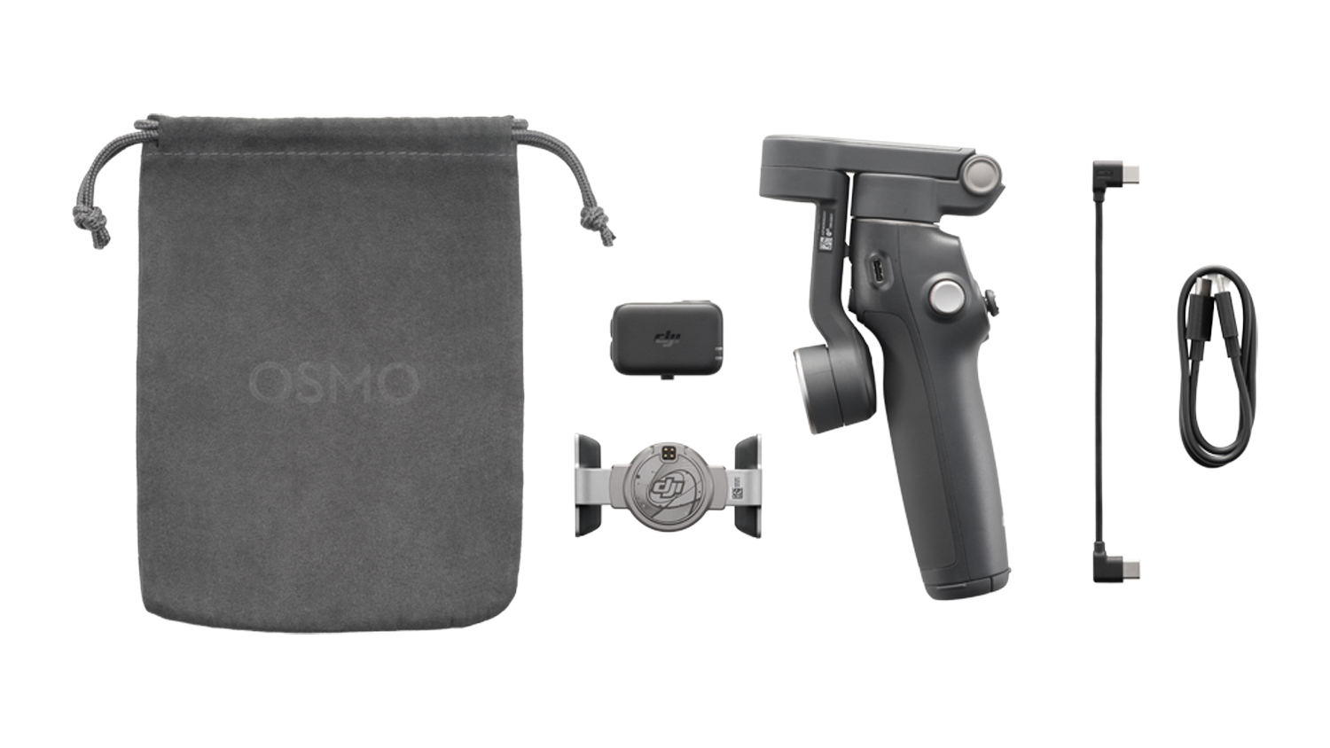 A DJI Osmo Mobile 8 3-Axis Gimbal for Smartphone in sleek grey