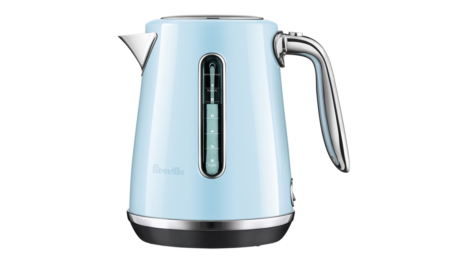 A Breville Soft Top Luxe 1.7L Kettle in Cotton Candy Glaze finish