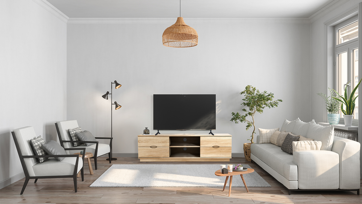 AVS 1.5m Cilo TV/AV Entertainment Centre Cabinet - Ivory Ash (CILO1500IA)