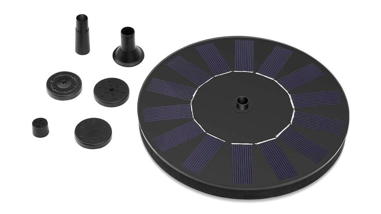 Kmall Solar Powered Water Fountain Pump with Spray Heads