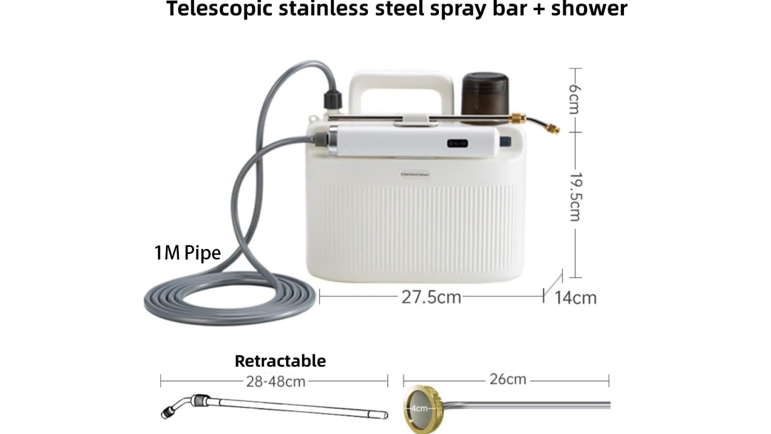 Kmall Cordless Rechargeable Garden Sprayer 5L