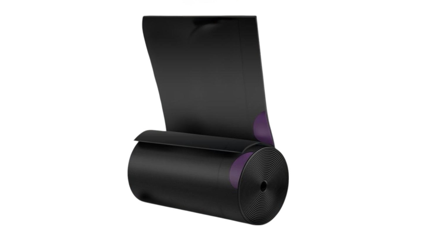 A left-angled view of a kitchen rubbish bag rolls