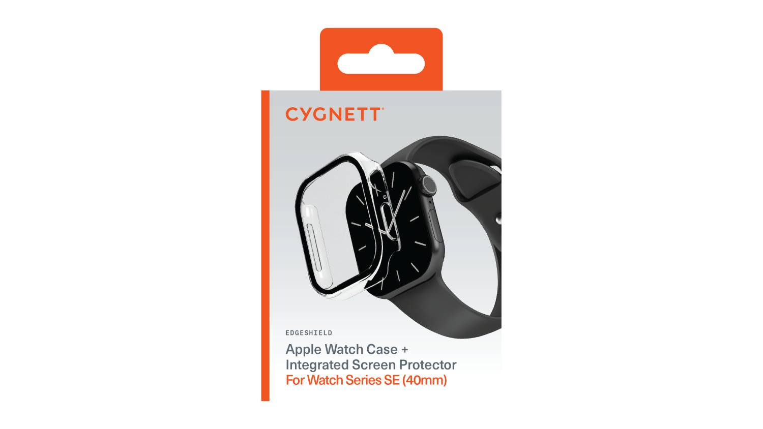 Cygnett EdgeShield Case with Screen Protector for Apple Watch SE 40mm - Clear (CY5382CPTGL)