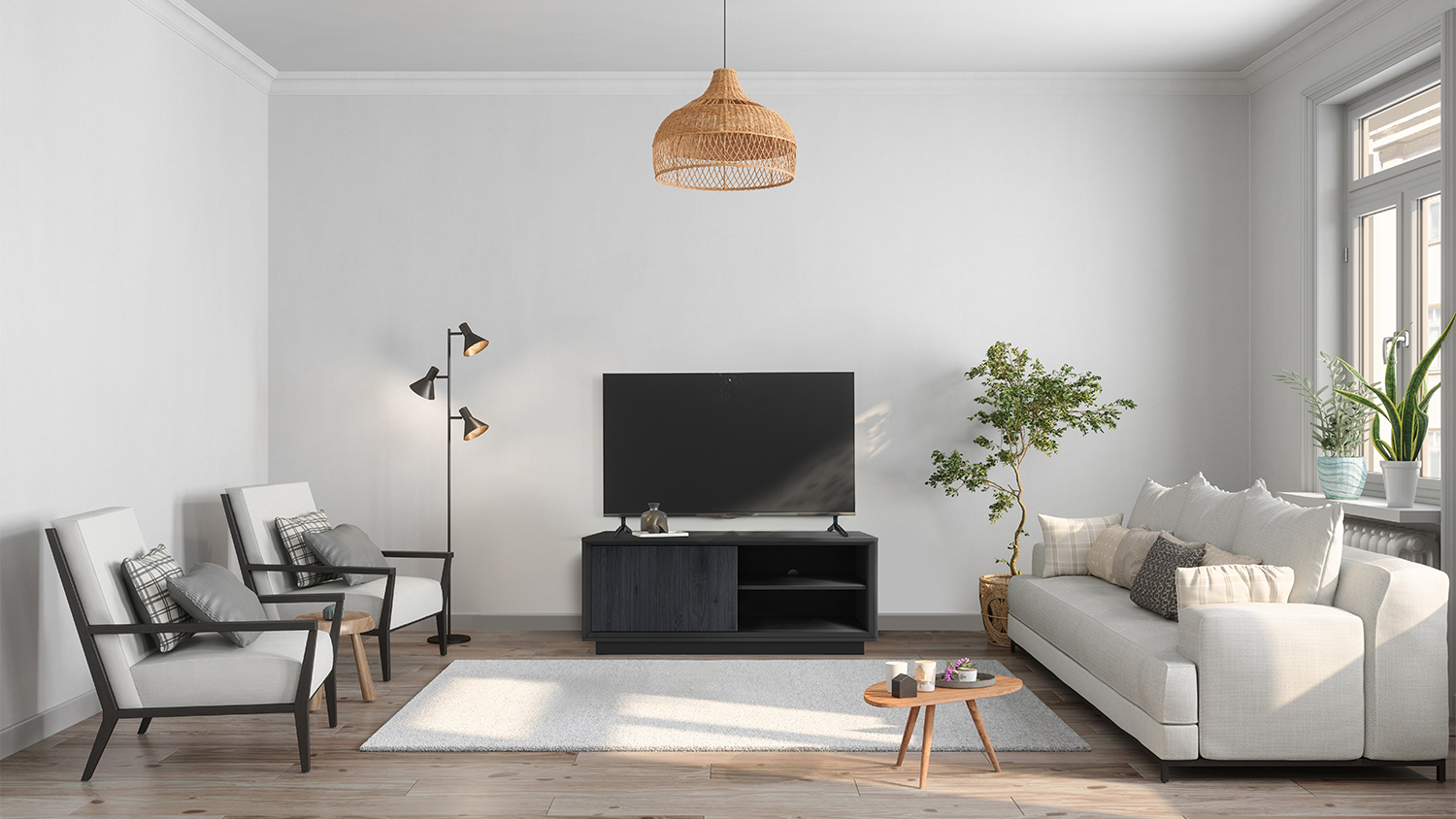 AVS 1.2m Mia TV/AV Entertainment Centre Cabinet - Black Beaufort (MIA1200BB)