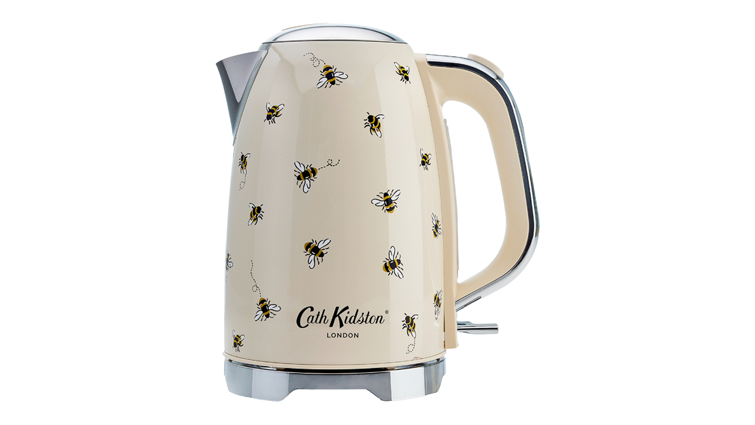 A front view of the Cath Kidston Bee Kettle