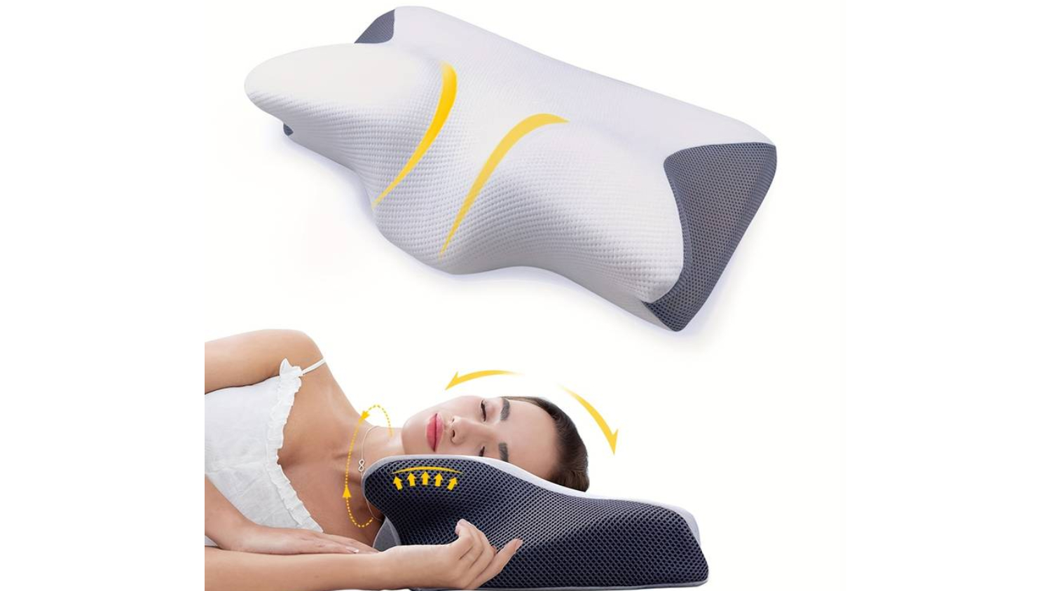 Kmall Neck Support Pillow 60 x 35 x 7.5cm