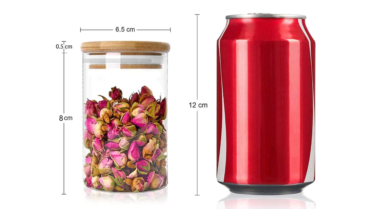 Kmall Glass Storage Jars 230ml 12pcs.