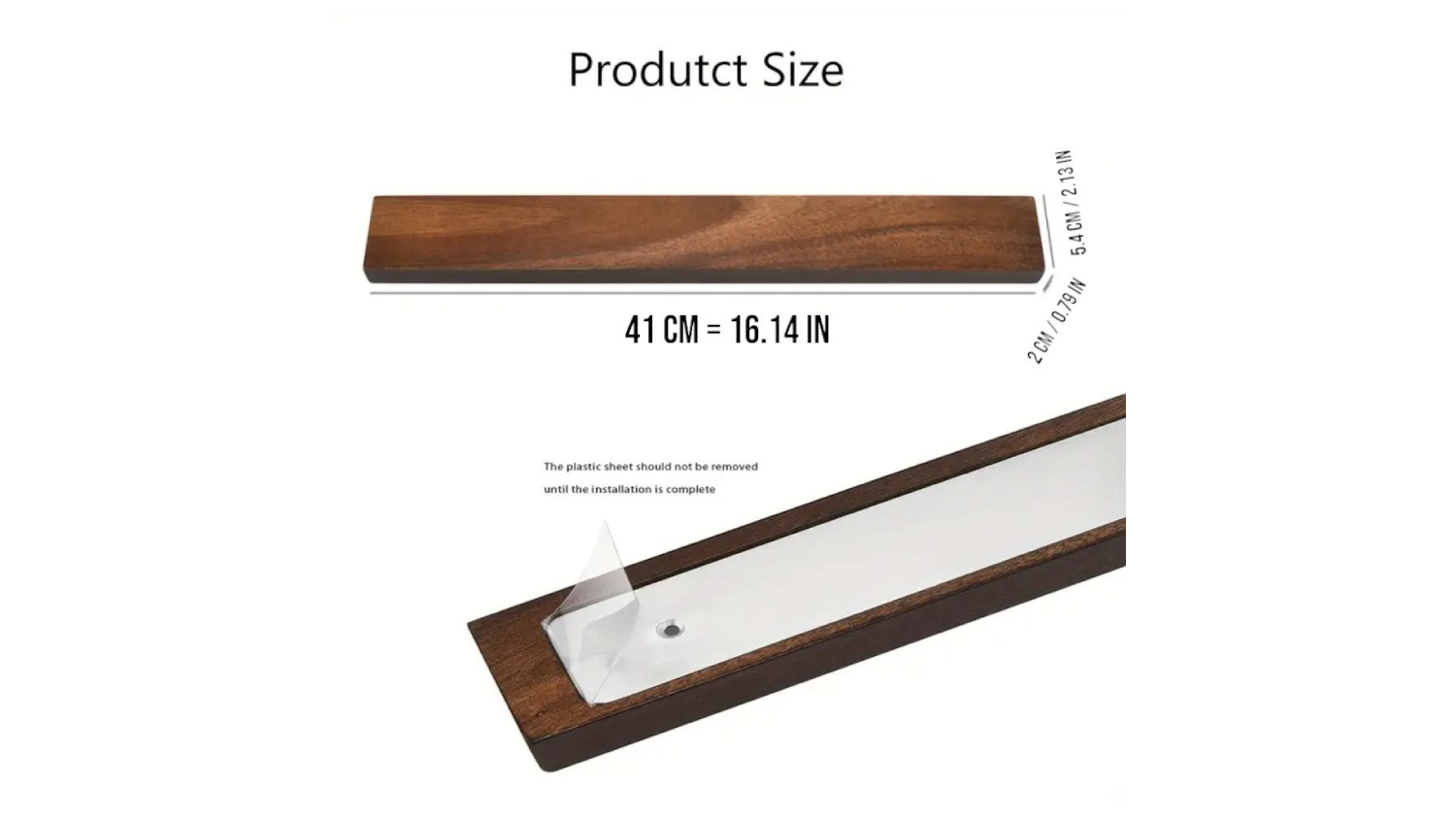 Kmall Wall Mountable Magnetic Knife Strip