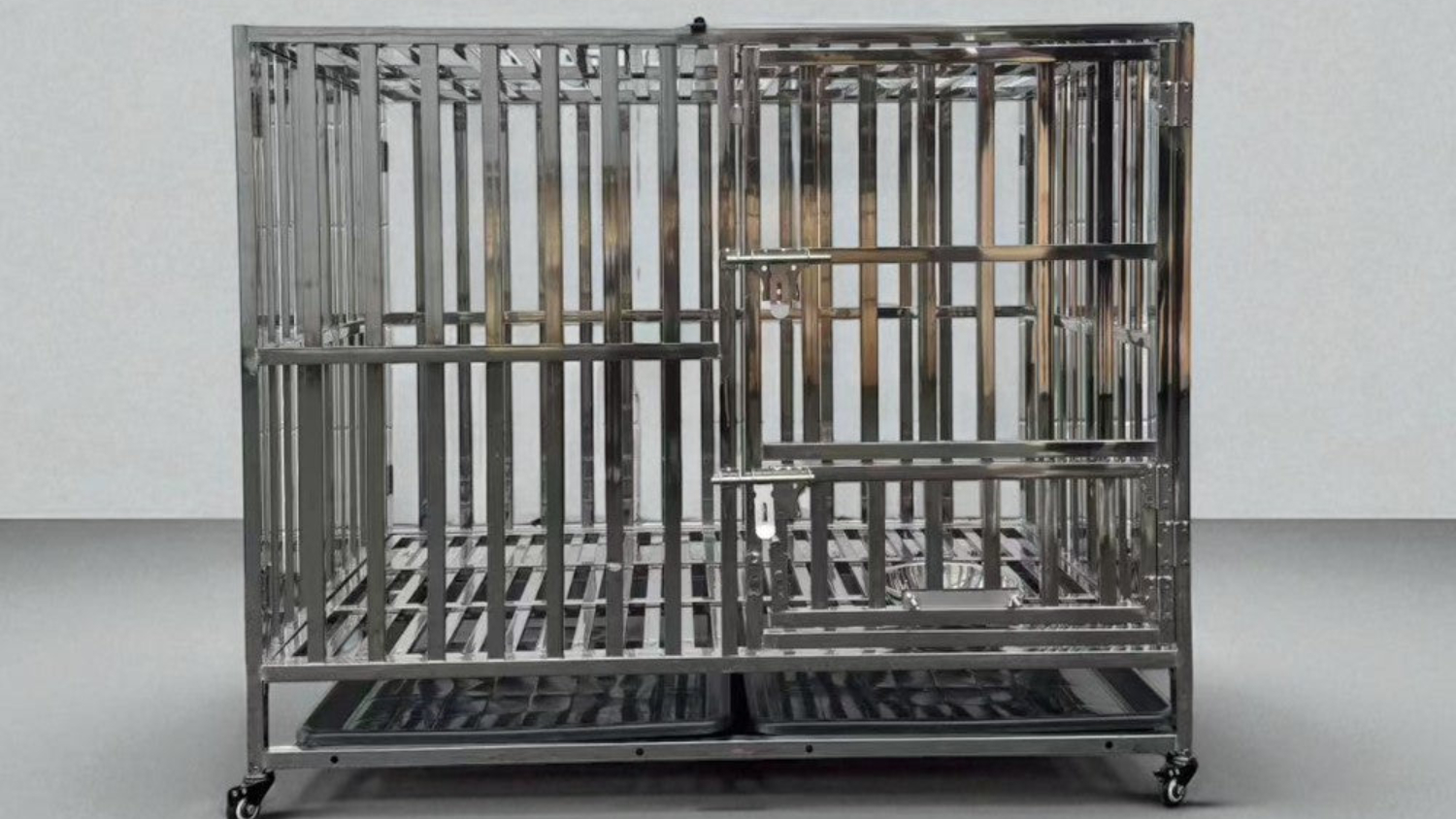 Kmall Heavy Duty Metal Dog Crate  110 x 72 x 92cm