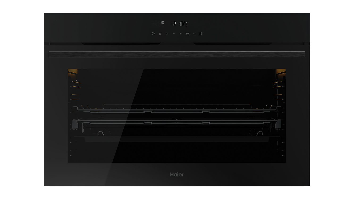 Haier 90cm Built-In Steam Oven in sleek black finish