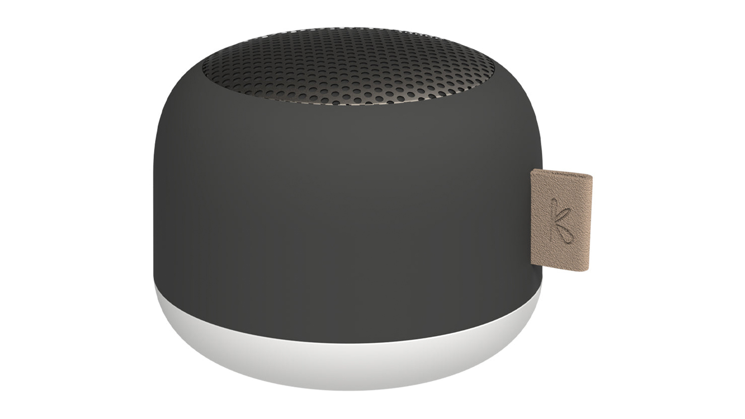 A Kreafunk aLIGHT Portable Bluetooth Speaker in stylish black colour