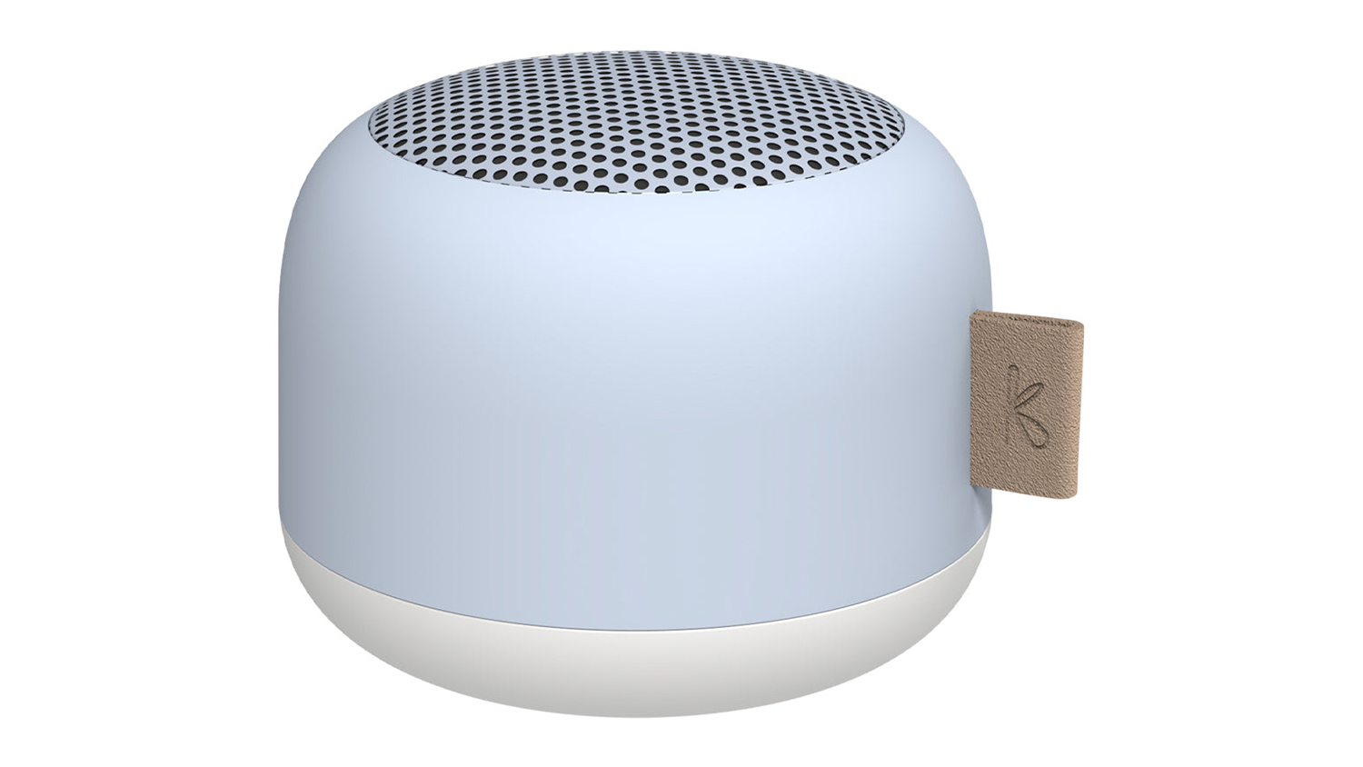 A Kreafunk aLIGHT Portable Bluetooth Speaker in stylish cloudy blue colour