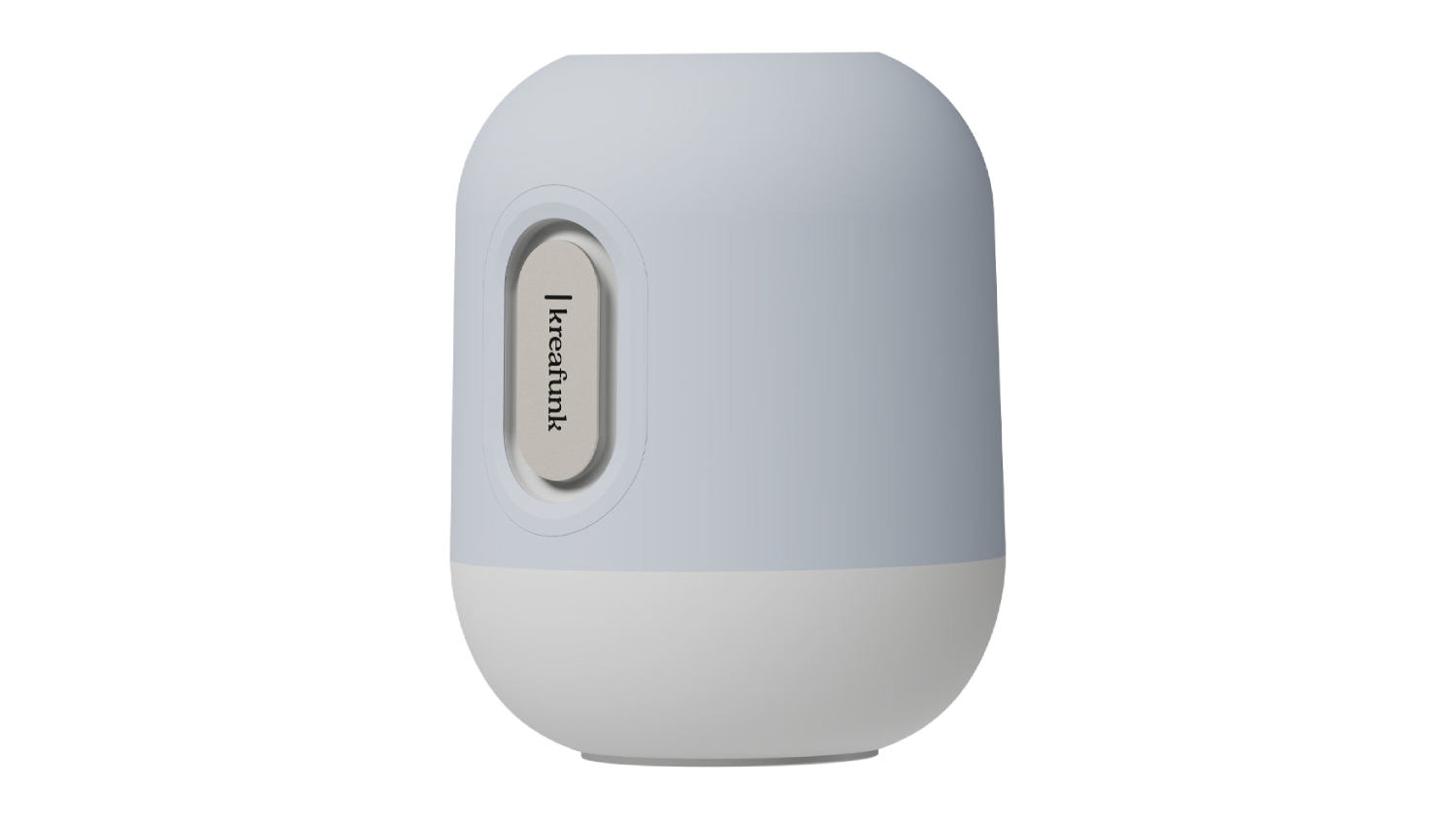 A left-angled view of the Glowie Bluetooth speaker