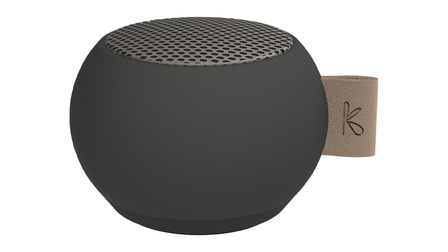 A Kreafunk aGO mini Portable Bluetooth Speaker in stylish black colour
