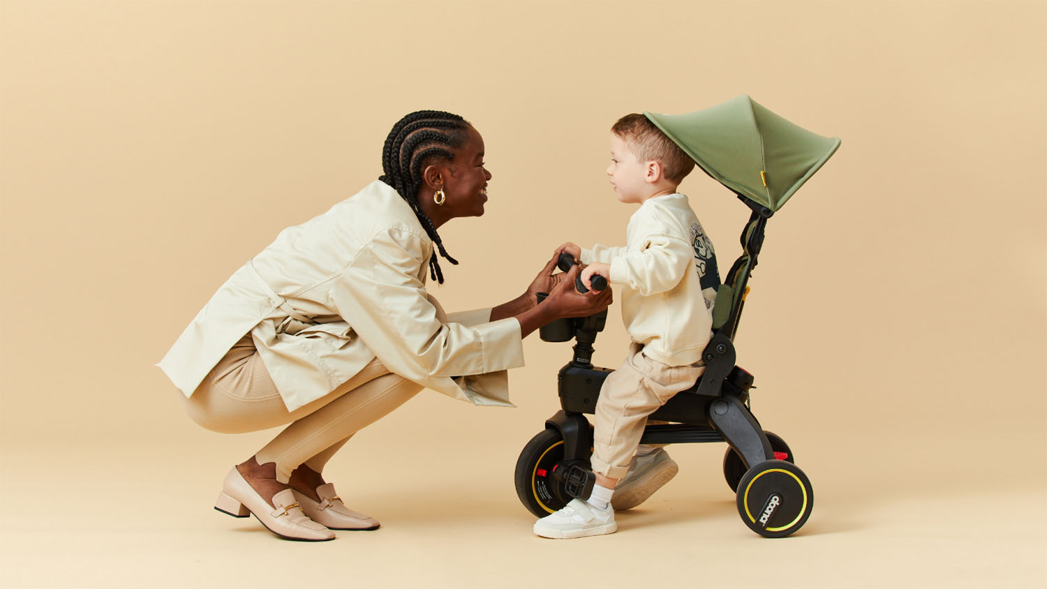 Doona Liki Folding Trike S3 - Desert Green