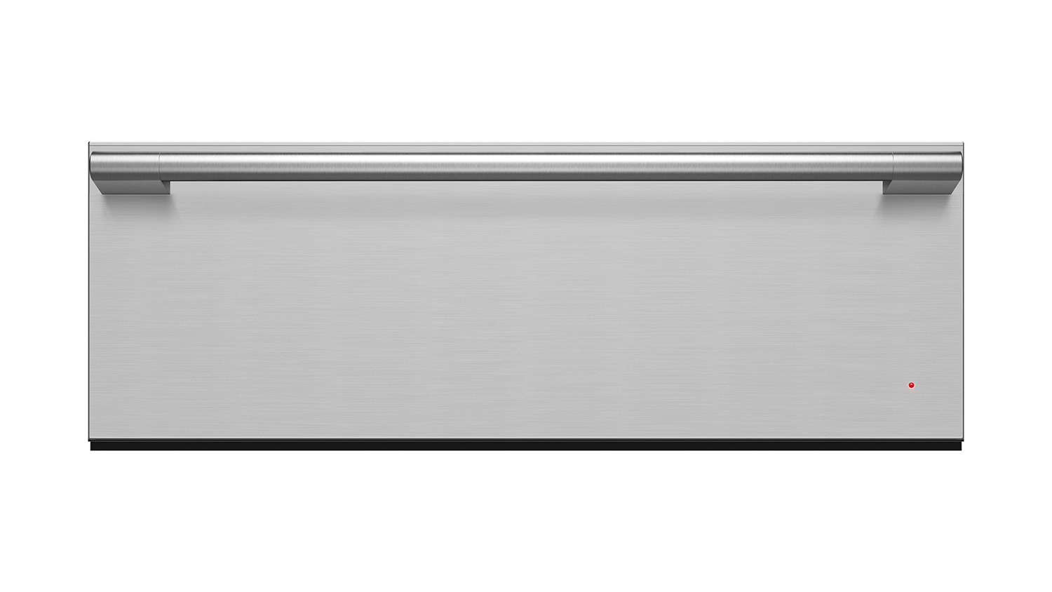 A Fisher & Paykel 76cm Built-In Warming Drawer in a stylish silver glass design
