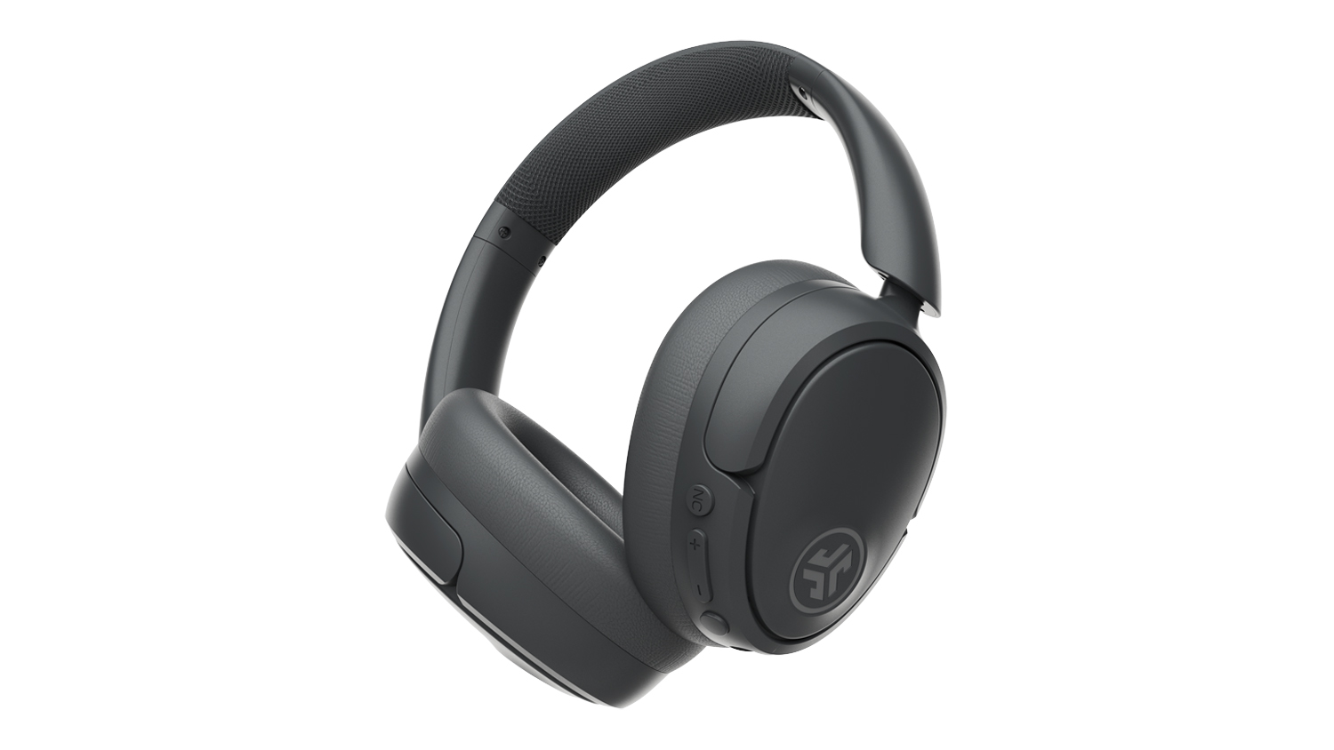 A JLab JBuds Lux Active Noise Cancelling Wireless Over-Ear Headphones in graphite finish