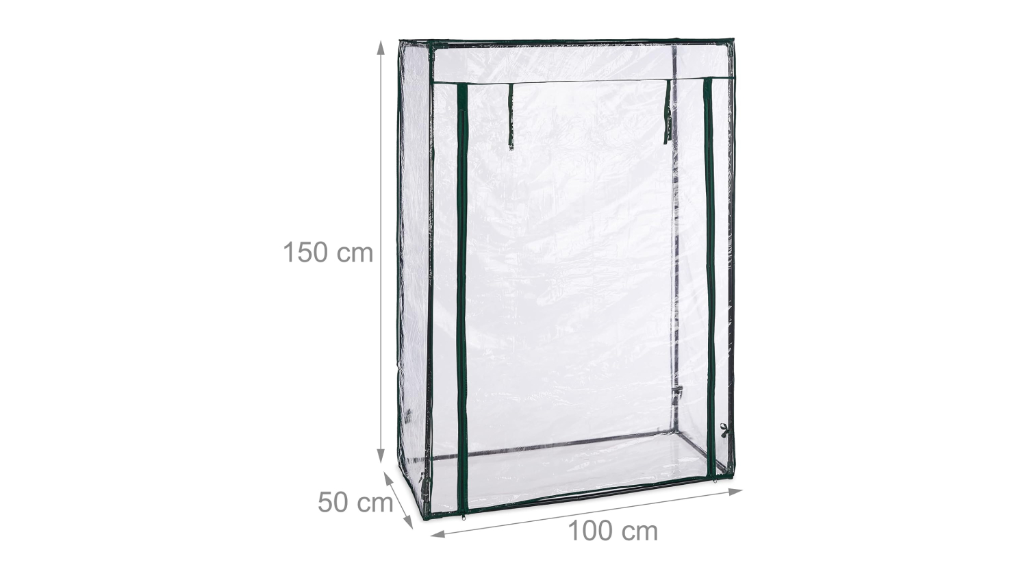 Kmall PVC Greenhouse with Roll-Up Door 150 x 100 x 50cm