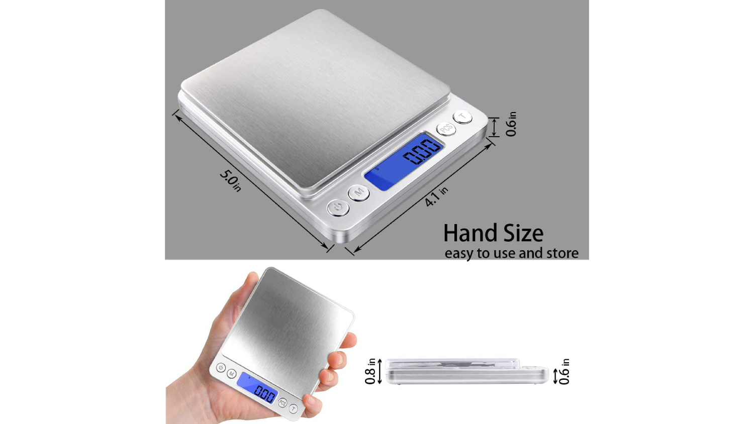 Kmall Compact Digital Scale with LED Display