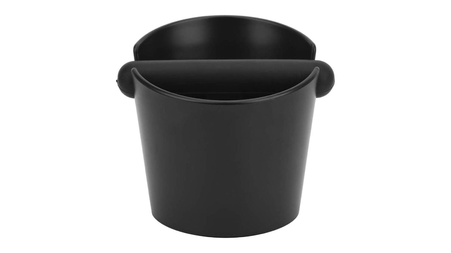 A front view of the coffee ground knock box