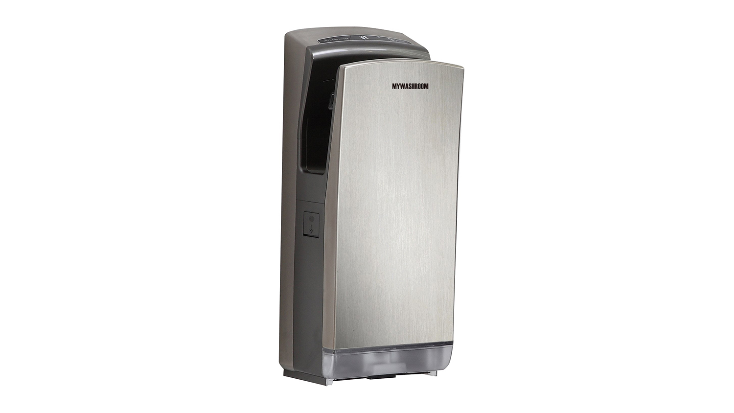 MyWashroom Jet Commercial Hand Dryer with Brush Motor, HEPA Filter - Silver