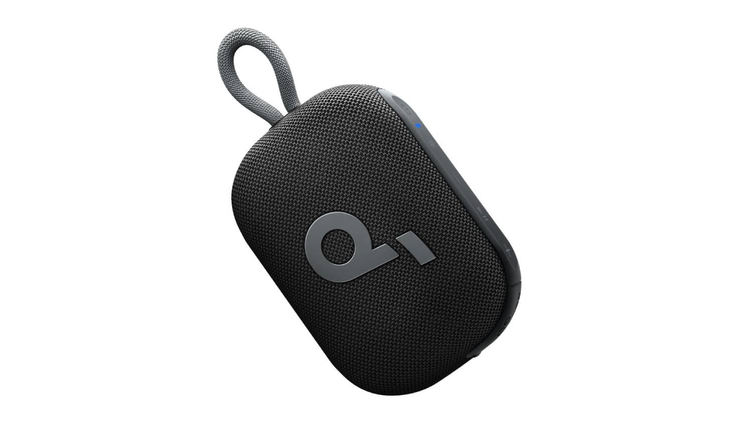 Soundcore Select 4 Go portable Bluetooth speaker in black with built-in strap for easy carrying