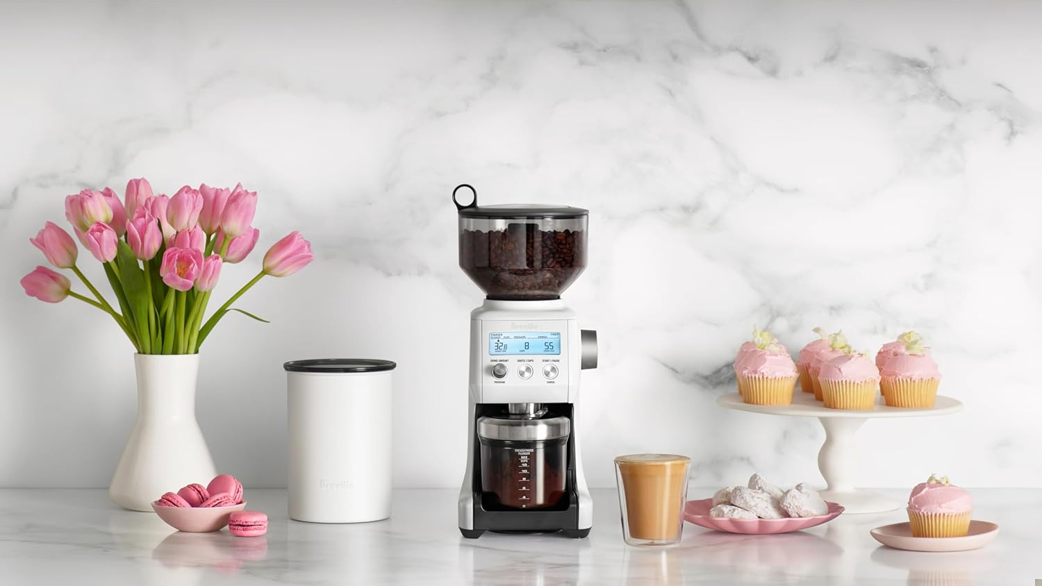 Breville the Bean Keeper 500g Coffee Canister - Sea Salt (BES030SST)