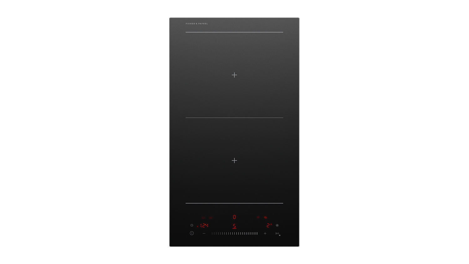 Fisher & Paykel 30cm Smart 2 Zone Induction Cooktop in a sleek black colour