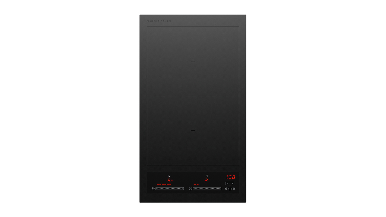 Fisher & Paykel 30cm 2 Zone Induction Cooktop in a sleek black colour