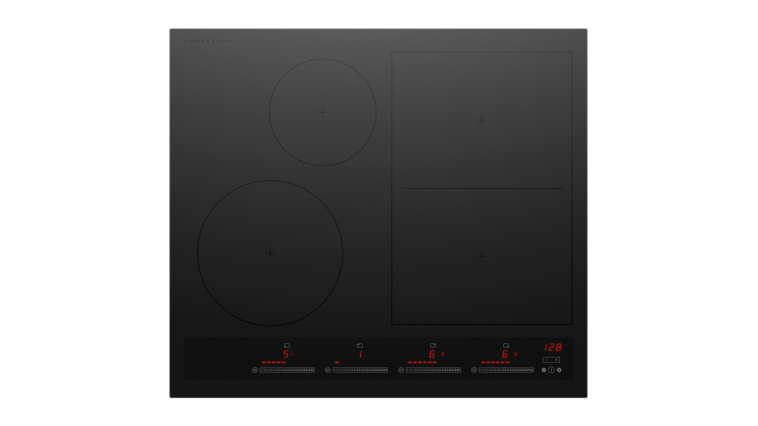 Fisher & Paykel 60cm 4 Zone Induction Cooktop in a sleek black colour