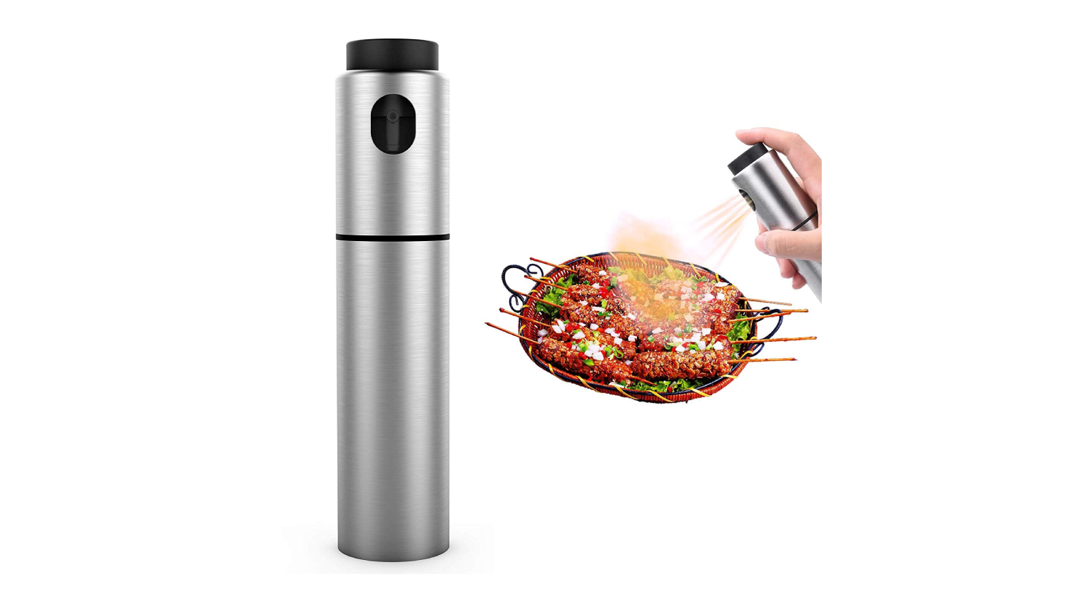 Kmall Refillable Kitchen Oil Dispenser 100ml - Stainless Steel