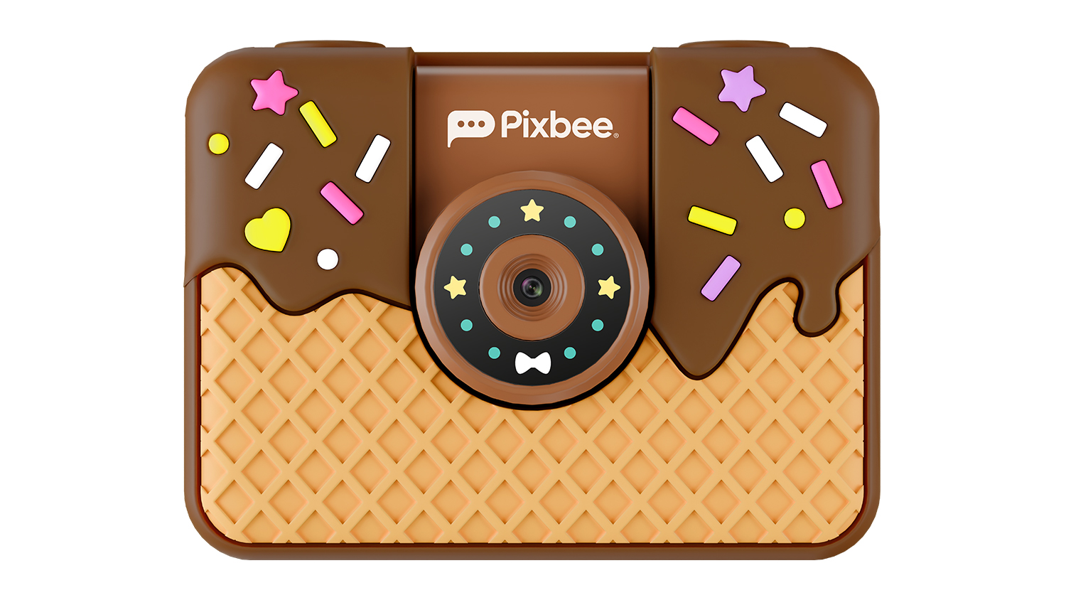 Pixbee PixPlay (Gen 2) Digital Camera for Kids - Ice Cream Chocolate Donut (PXB-KC120DN)