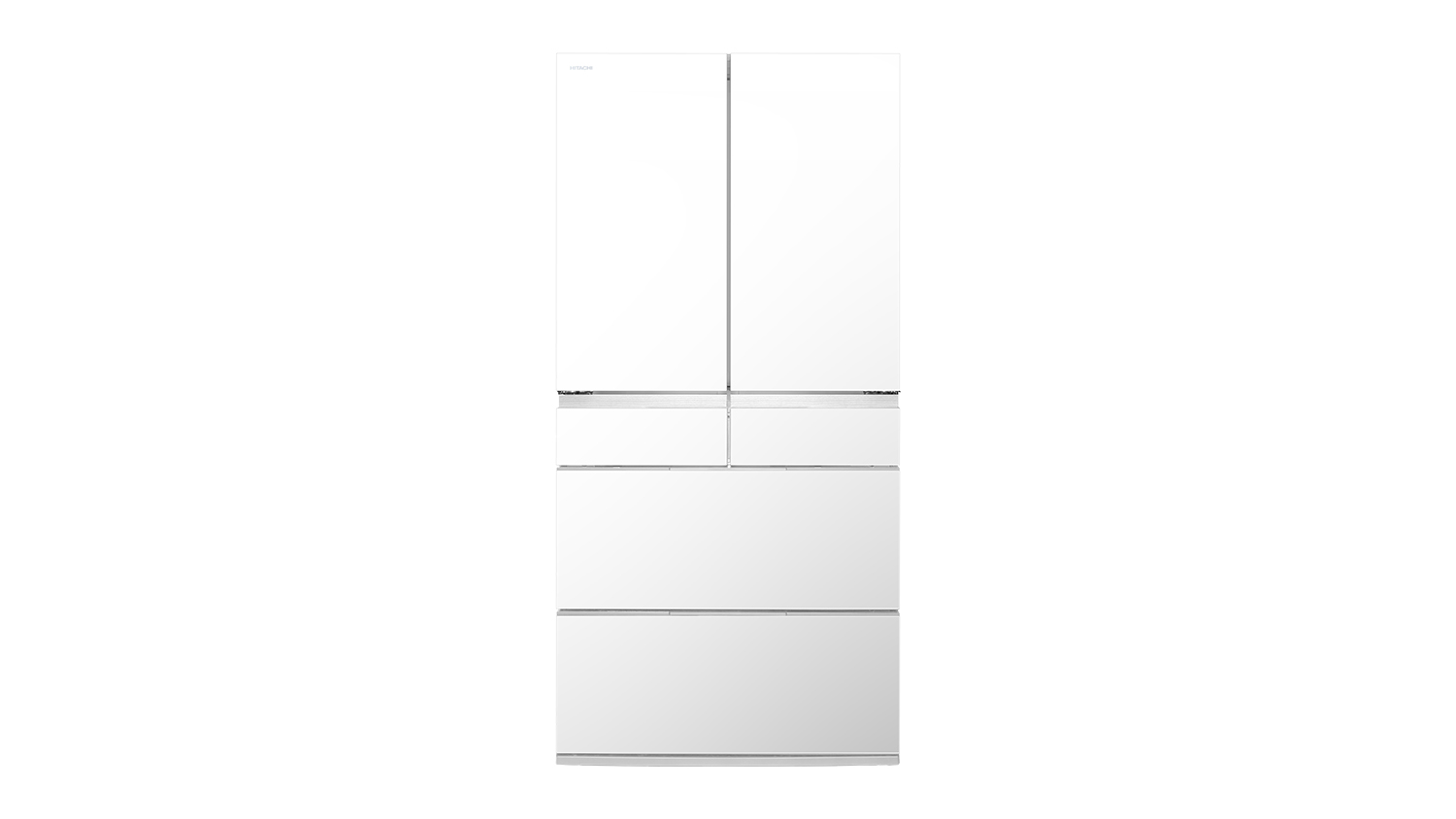Hitachi 670L Multi Drawer Fridge Freezer in sleek white colour
