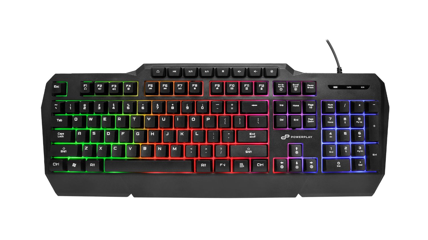 Powerplay Polygon 100% Membrane Gaming Keyboard with LEDs
