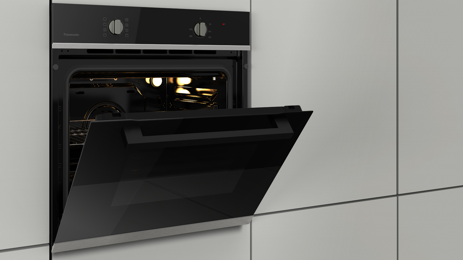 Panasonic 60cm Built-In Oven - Black (HL-FD61BSJPQ)