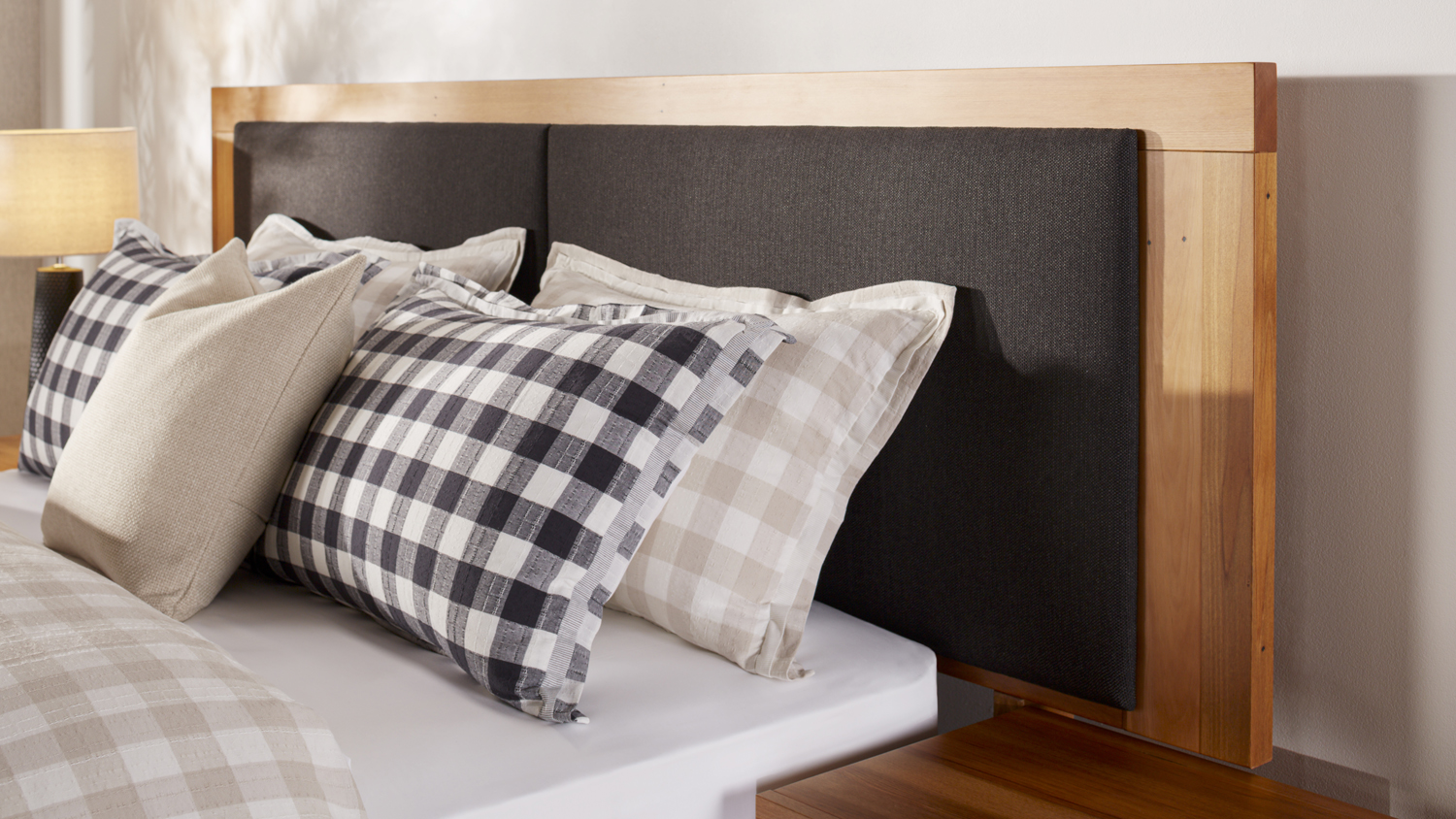 A view of the Nelson Upholstered Headboard