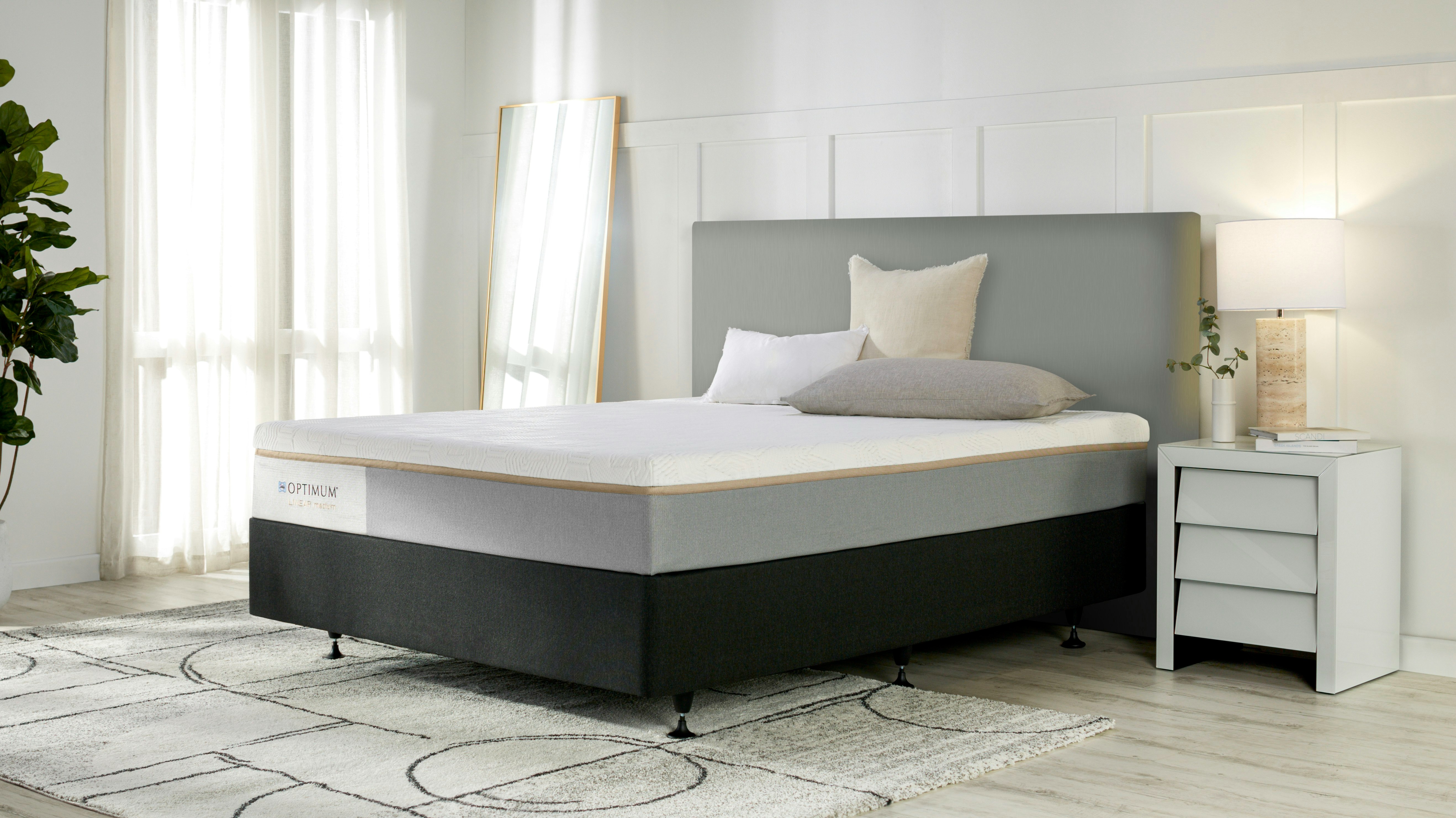 Optimum Linear Medium Extra Long Single Mattress by Sealy