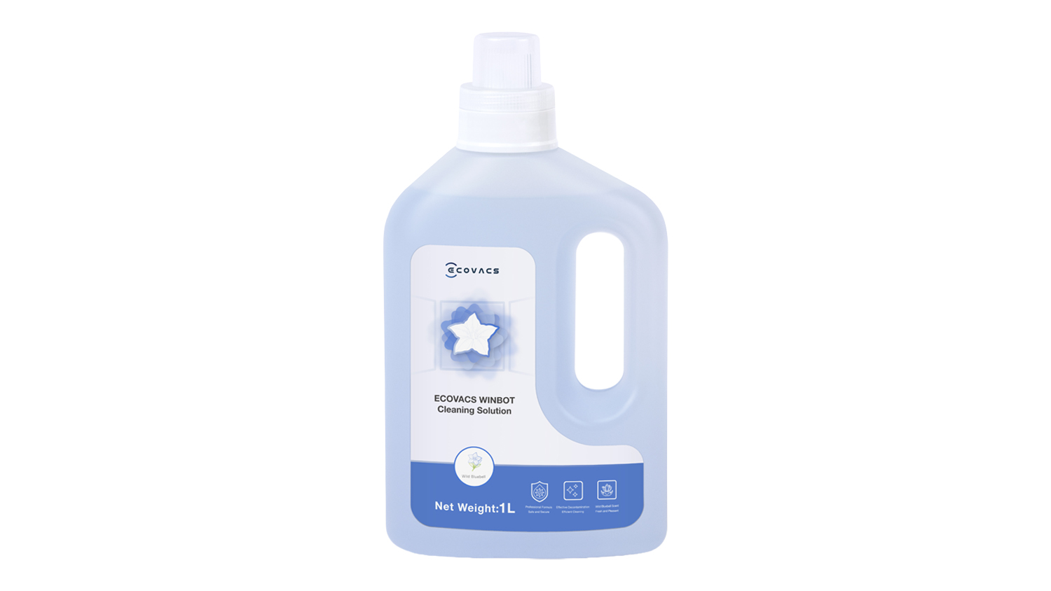 Ecovacs Cleaning Solution for Winbot Series Robotic Window Cleaner in a 1-litre bottle