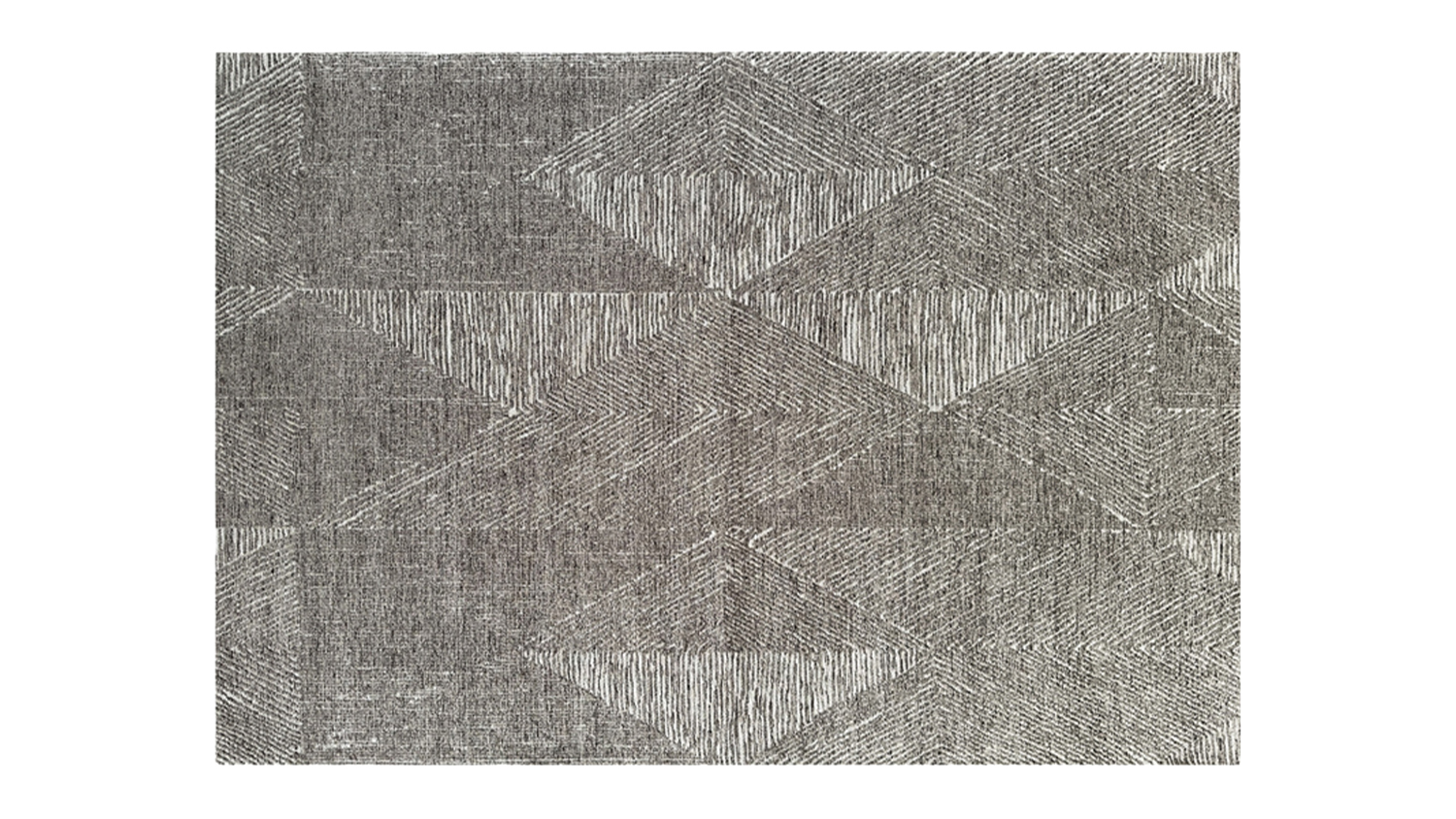 A horizontal view of the marlow arfi rug in taupe