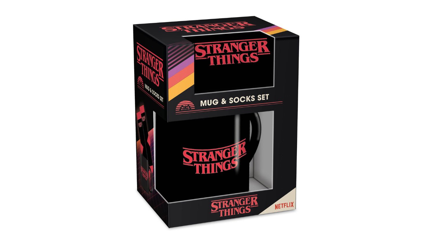 IM Themed Mug and Socks Gift Set - Stranger Things Logo