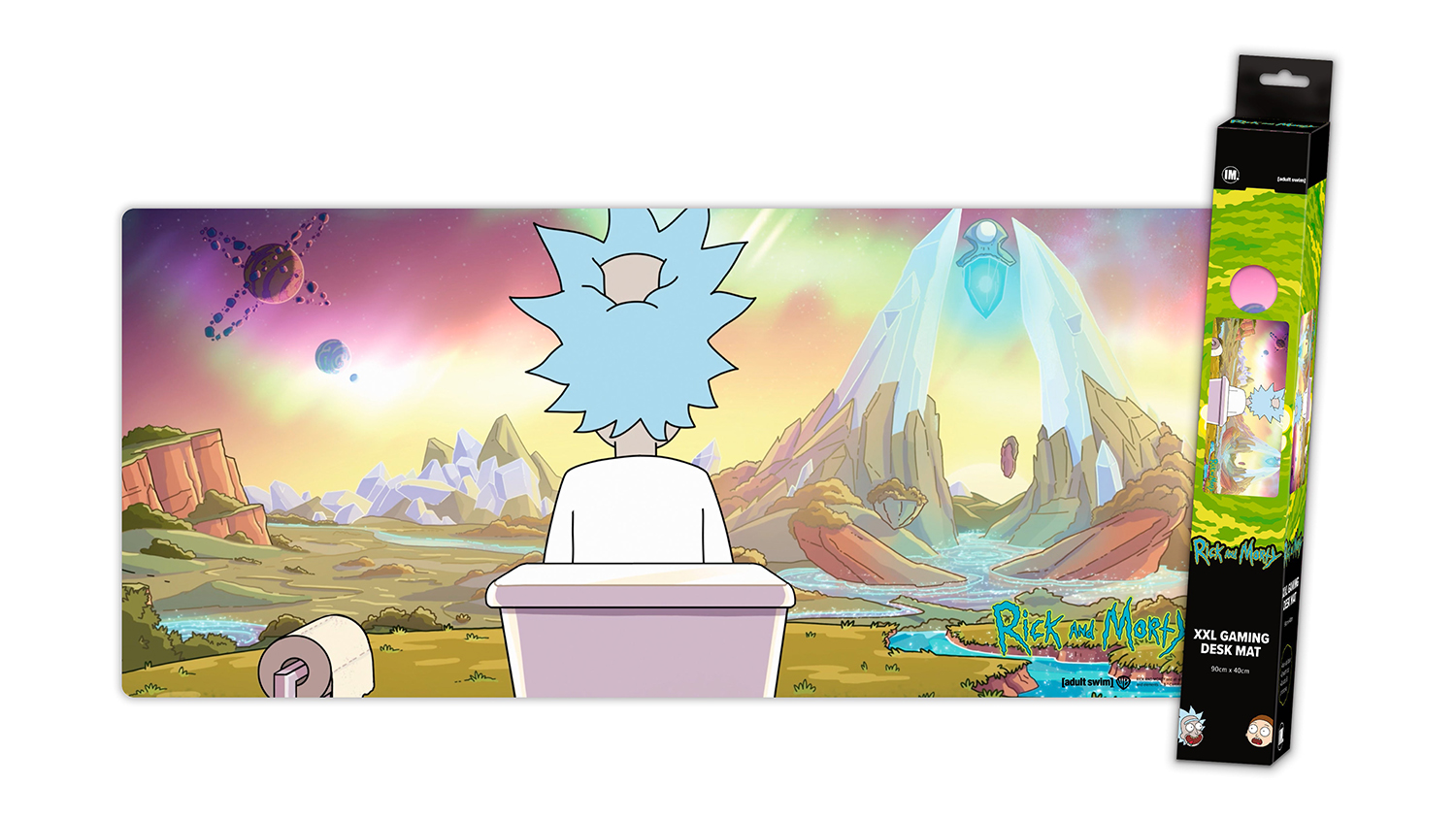 An IM XXL Gamer Desk Mat 90 x 40cm with Solitary Throne design