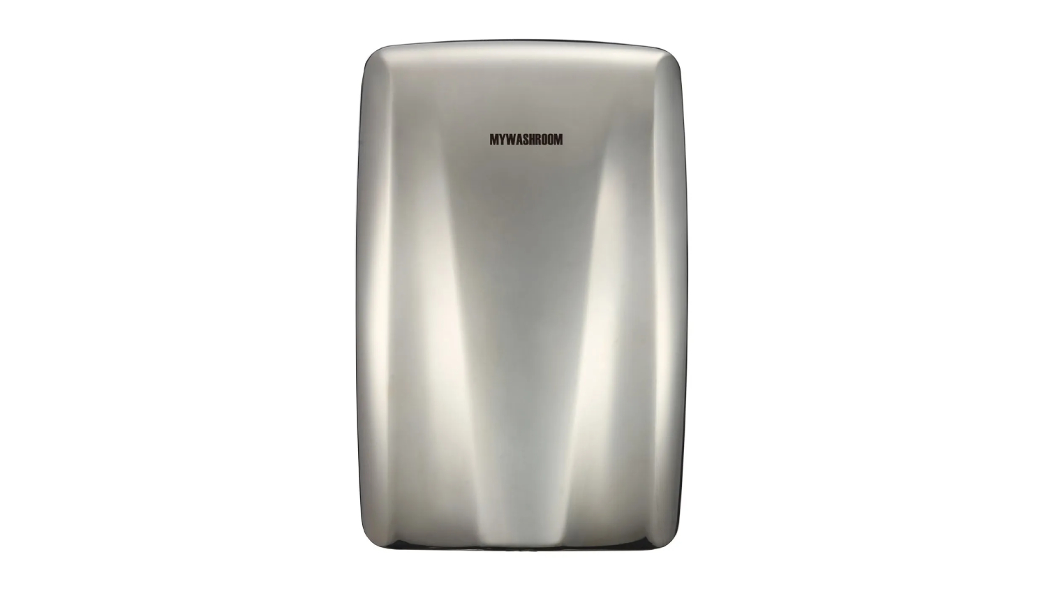 A front view of the MyWashroom Commercial Compact High-Speed Hand Dryer