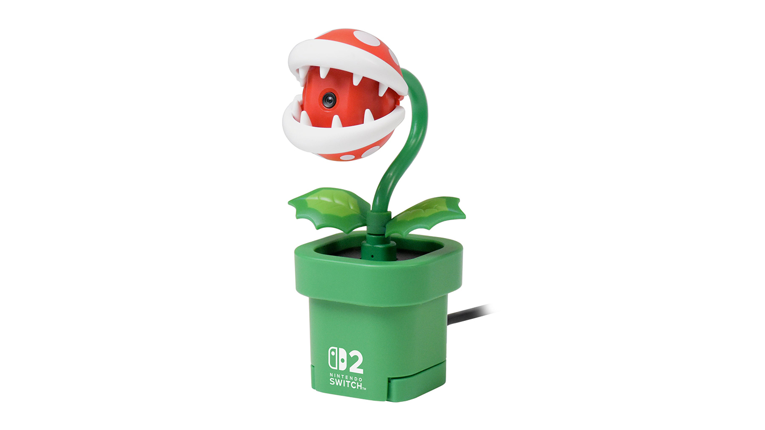 Hori Wired Webcam for Switch 2 - Piranha Plant